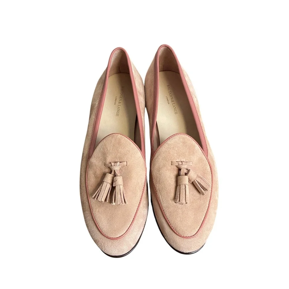 Baudoin & Lange Sagan Classic Tassel Loafers Size US 6.5 EU 37 Designer Luxury